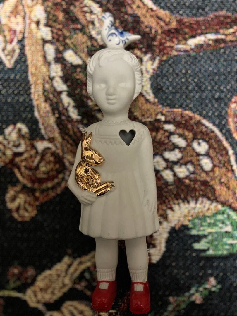 Lammers & Lammers 陶器製のクロネットドール　大①ことり