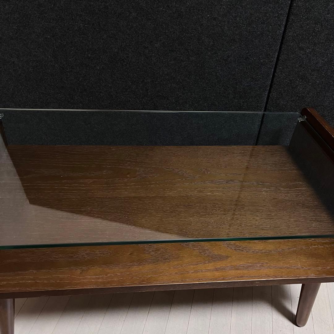 天然木 オーク材 Gigi ジジ ガラステーブル センターテーブル アンティーク