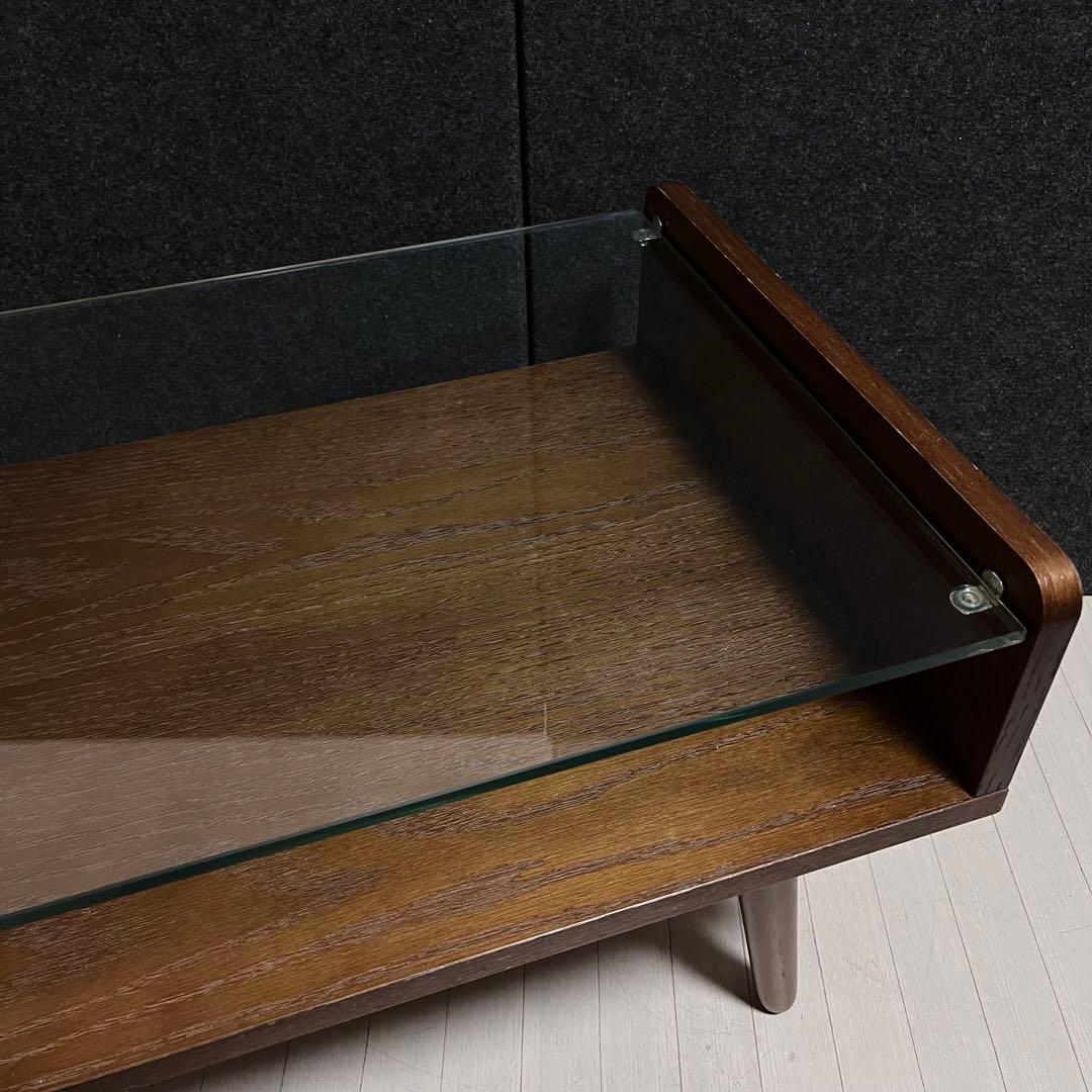 天然木 オーク材 Gigi ジジ ガラステーブル センターテーブル アンティーク