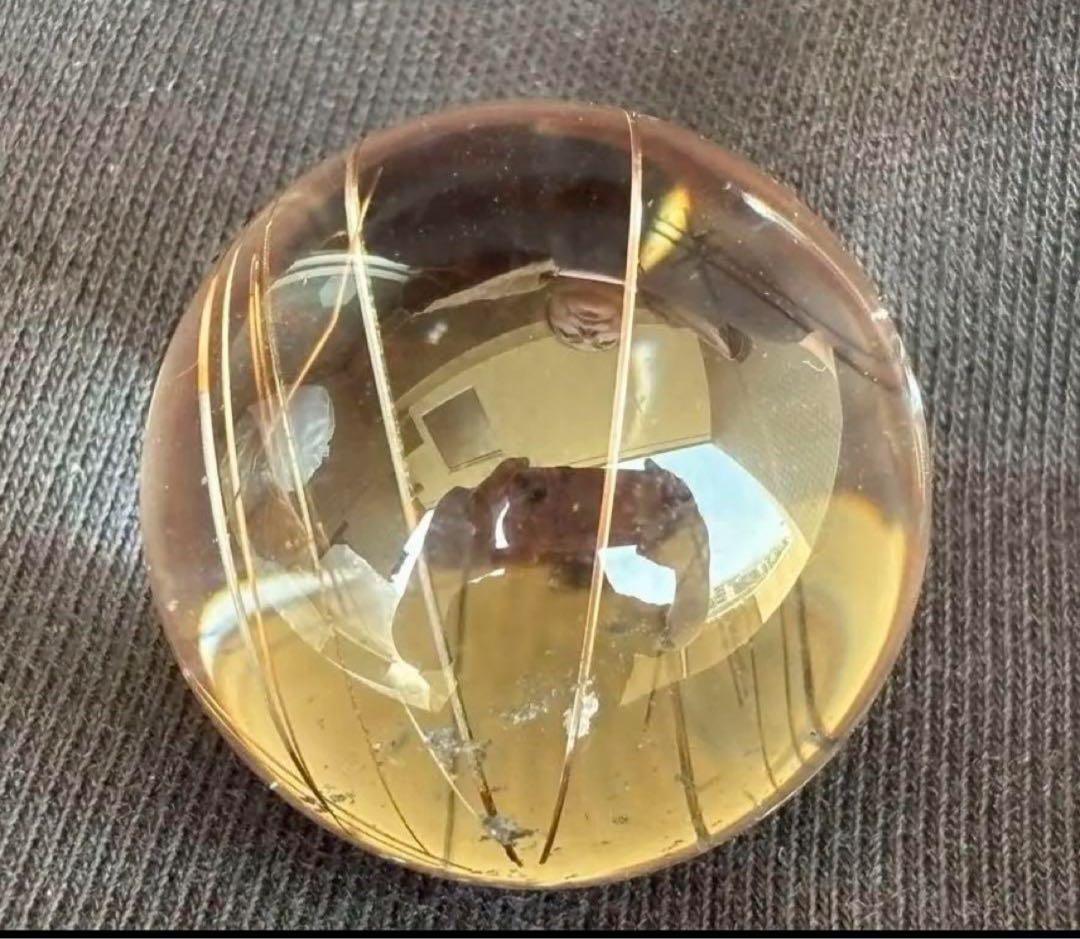 【金運・恋愛・商売繁盛】 希少！ピンク・赤ルチルスフィア⭐️台座付き ⭐️R56