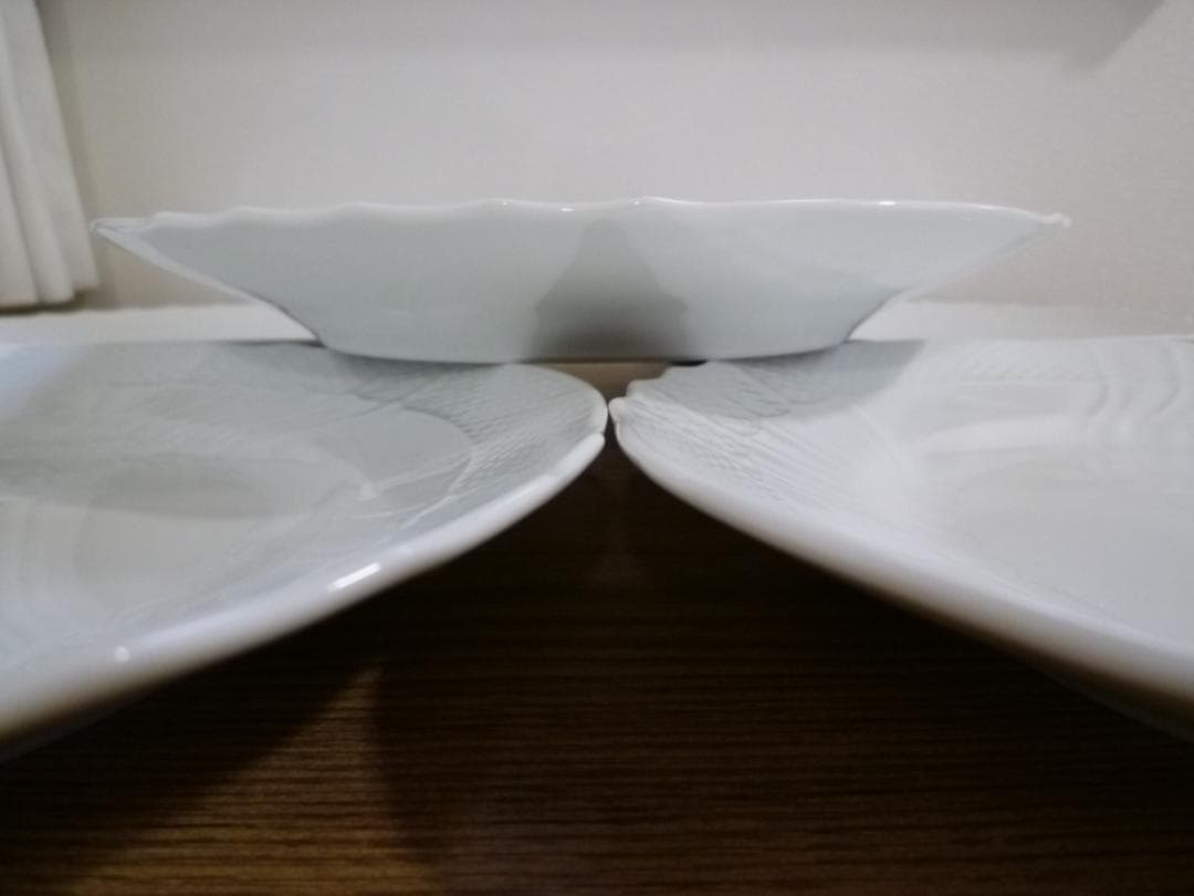 リチャードジノリ ベッキオホワイト 25㎝ プレート、5枚