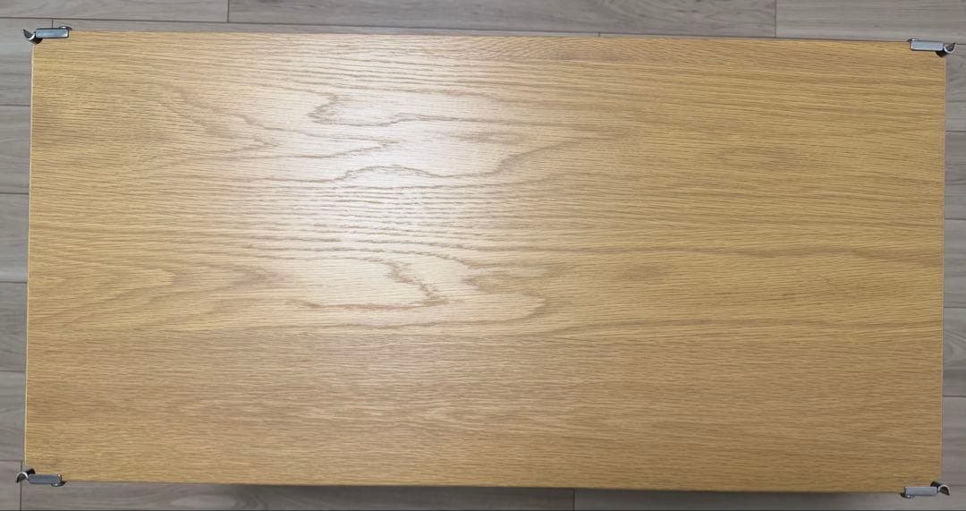 無印良品 ステンレスユニットシェルフ　オーク材棚セット　ワイド小