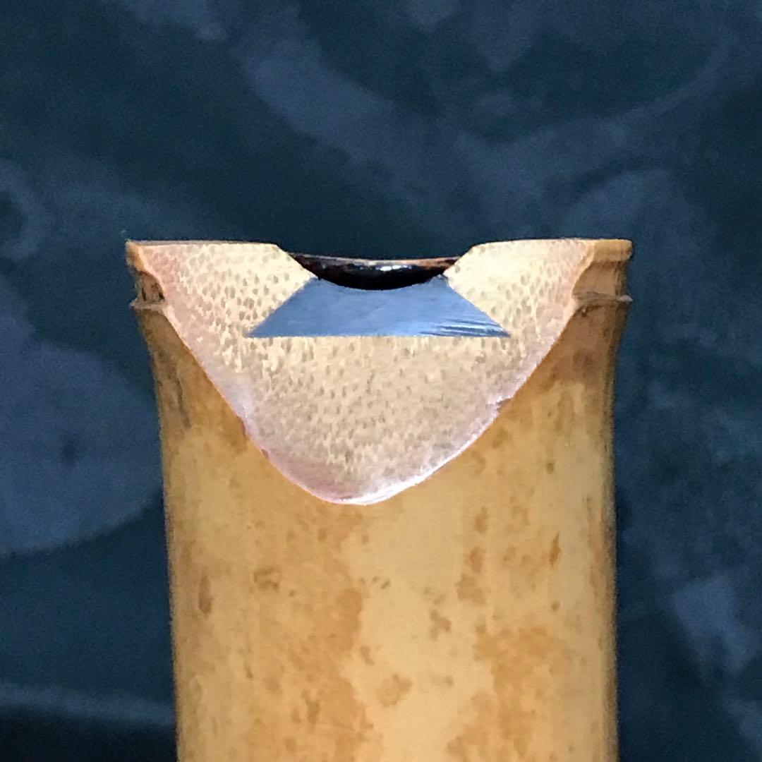 尺八 琴古流 在銘 中継ぎ緩み無し 二尺管 籐巻 【音出し確認済み】