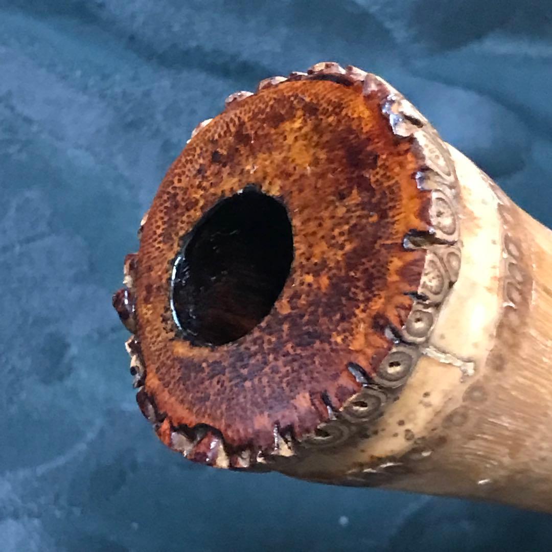 尺八 琴古流 在銘 中継ぎ緩み無し 二尺管 籐巻 【音出し確認済み】