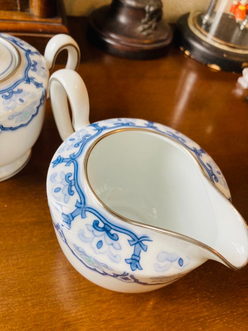 大倉陶園呉須正倉院ポット（大）