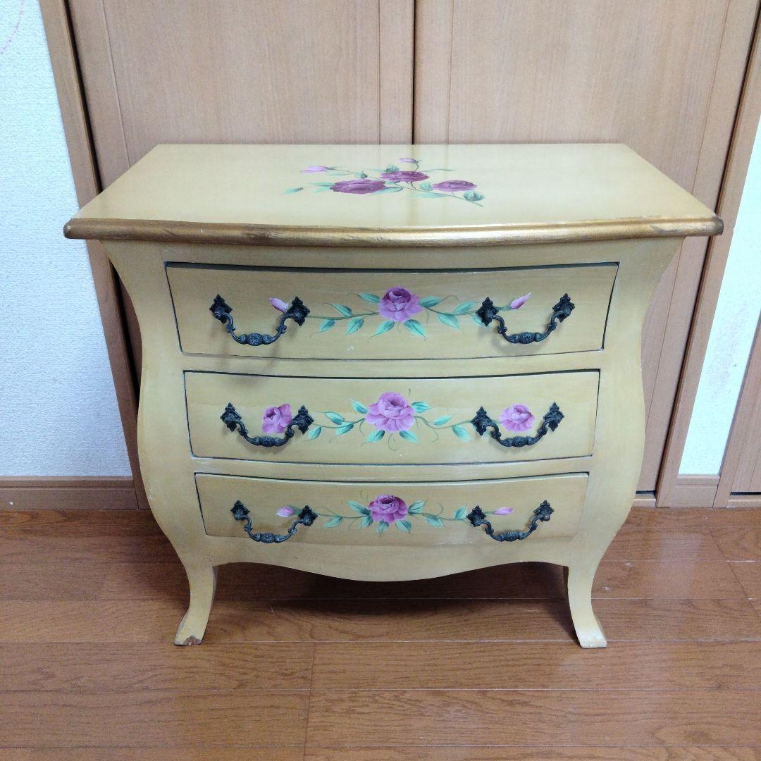 アンティーク 猫脚 キャビネット 棚 チェスト 花台 サイドテーブル インテリア