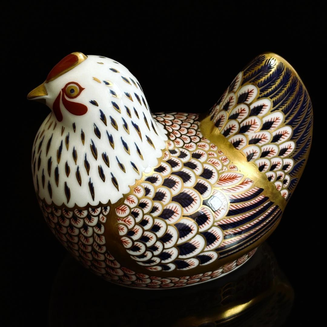 ロイヤルクラウンダービー Crown Derby 鶏（ニワトリ）人形