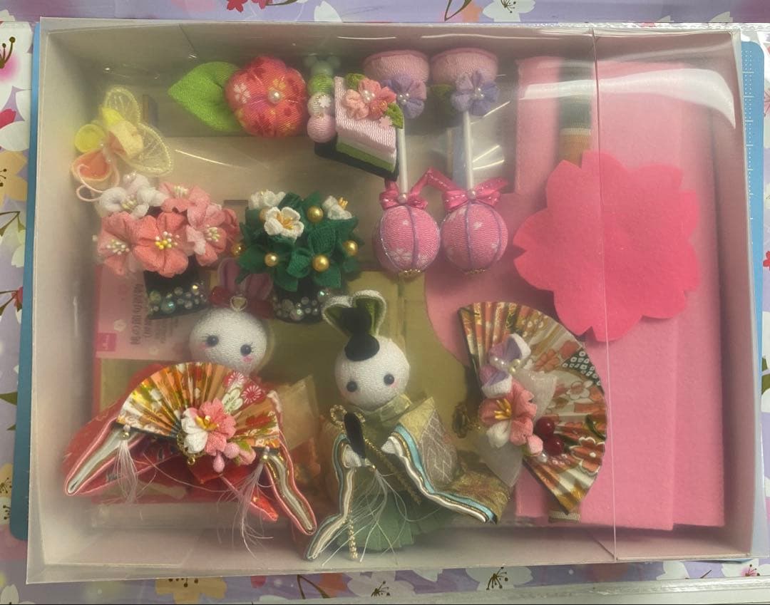 ちりめん細工 つまみ細工 うさぎ雛壇飾り No.679 ハンドメイド - メルカリ