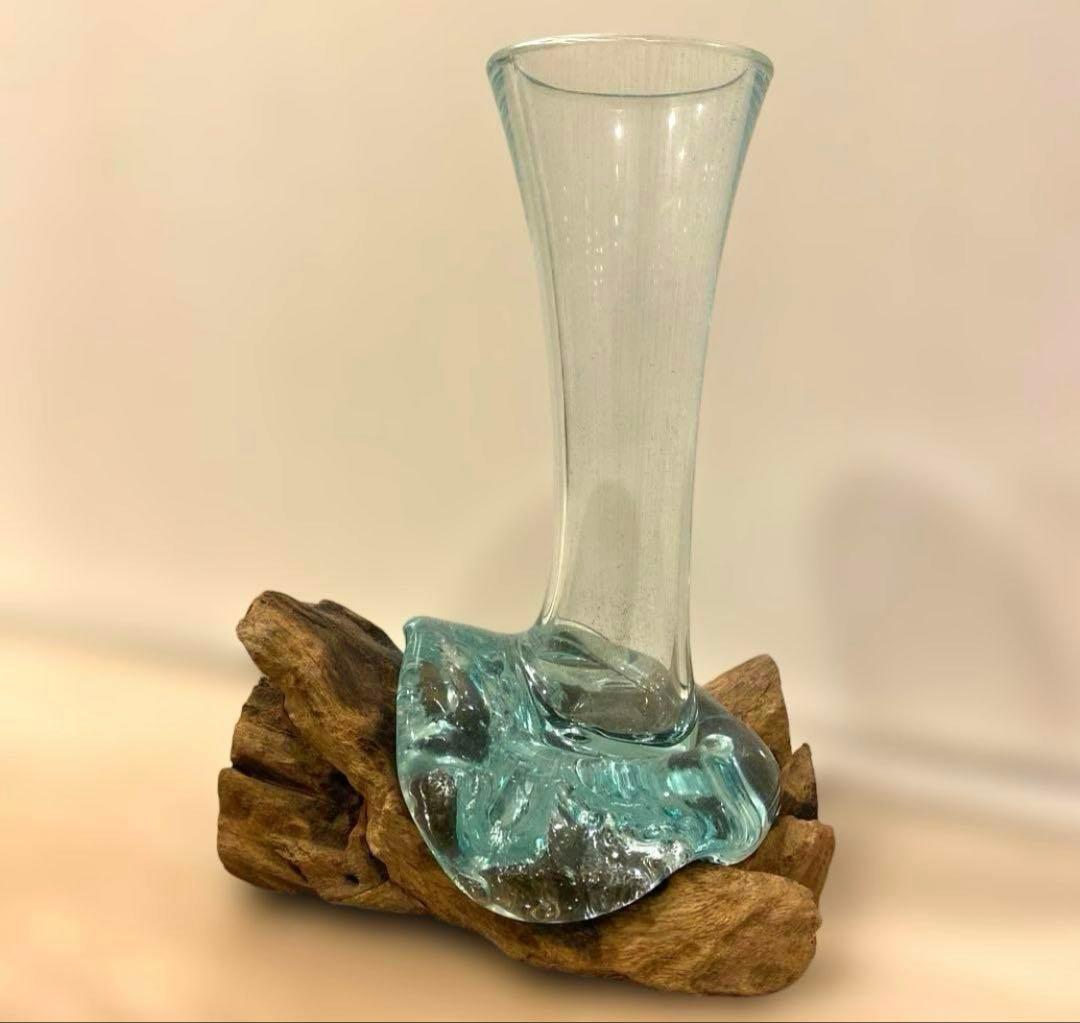 コエポンさん専用 最終値下げ　バリ島産　流木ガラス　アクアリウム　置物