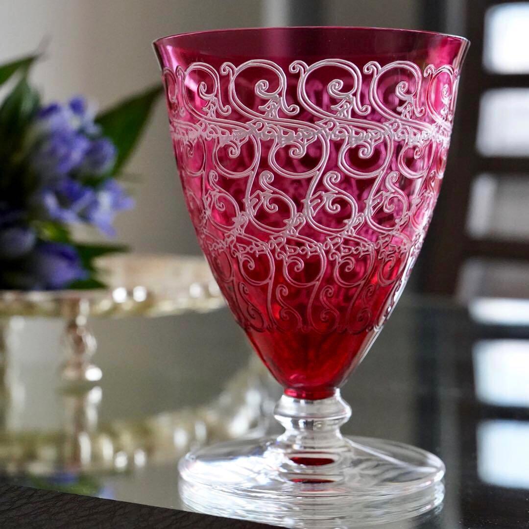 美品☆オールドバカラBACCARAT金赤☆レッド☆シャトーブリアン ワイン