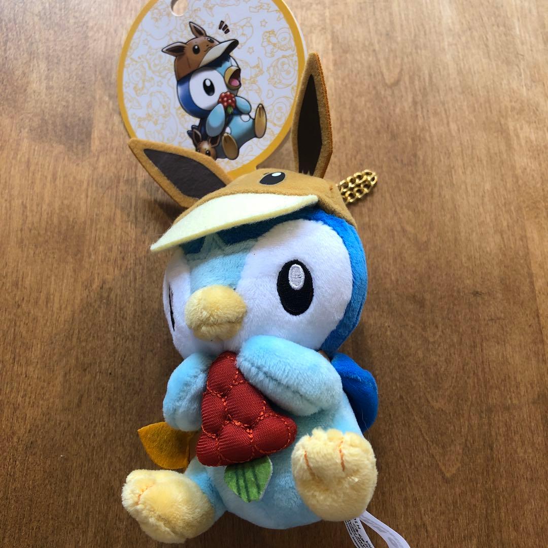 タグ付き　マスコットポッチャマ　FAN OF PIKACHU&EIEVUI