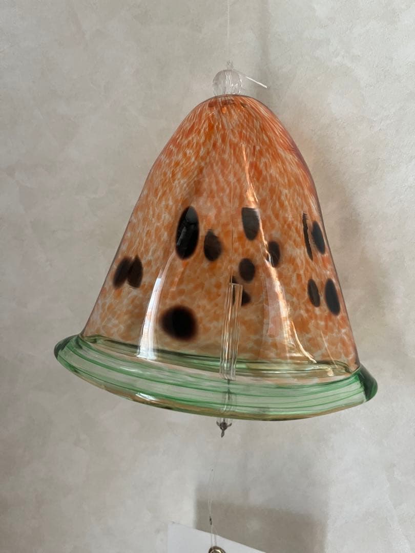 【新品】タクグラス TAKU GLASS 弥彦クラフト　スイカ風鈴