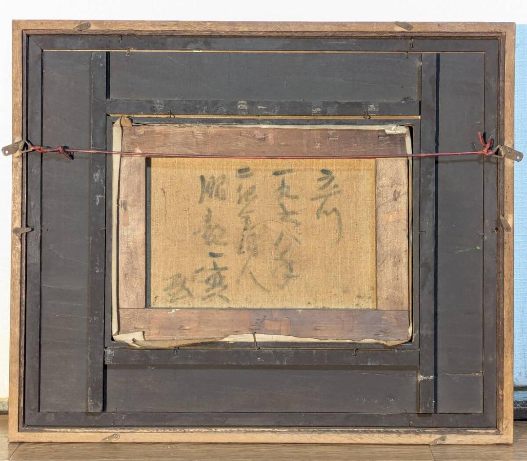 真作】絵画 油彩4号 彩りの街並み 重厚なる油彩風景 鮮烈な色彩