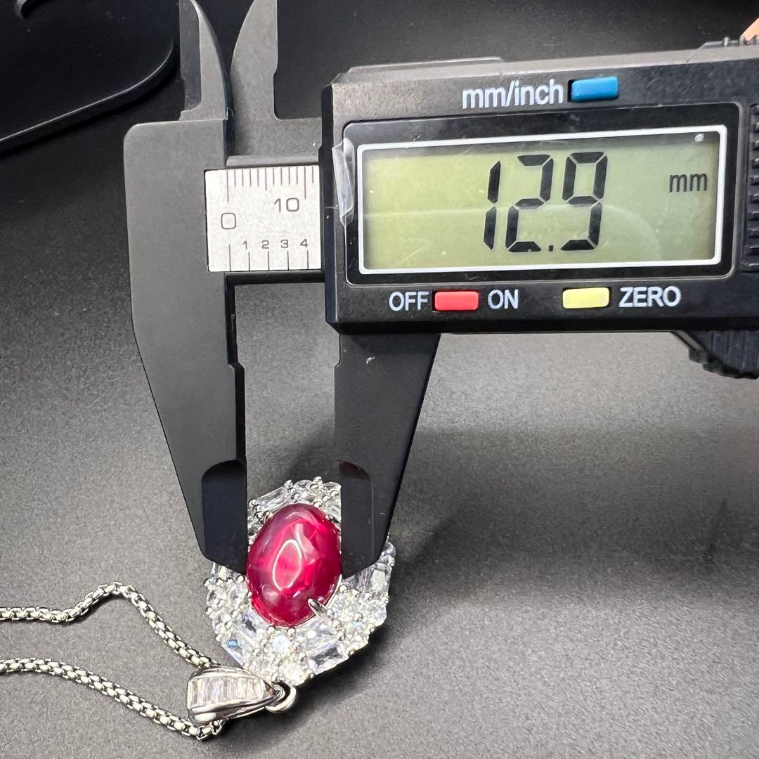 ミャンマー産大粒 七色のルビー3点セット海外鑑定書付ペンダント+リング+ピアス