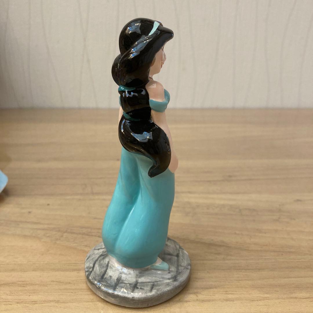 ディズニーシー購入アラジンとジャスミンフィギュア　シンデレラ　陶器製
