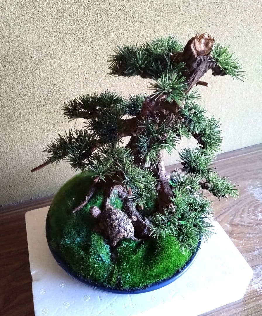 人工盆栽 フェイクグリーン ハンドメイド 松の木 模型 インテリア 模造