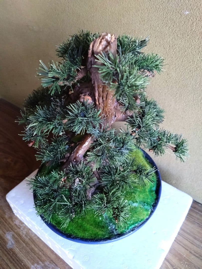 人工盆栽 フェイクグリーン ハンドメイド 松の木 模型 インテリア 模造