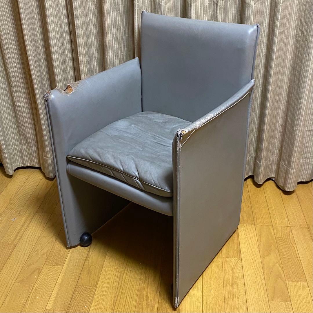 カッシーナ401 BREAK 本革 1人掛けソファ　キャスター付き