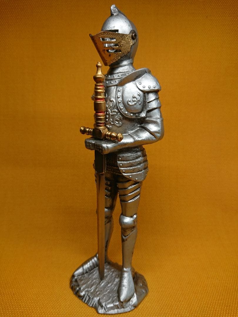 ビンテージ　騎士　金属　ヨーロッパ　置物　インテリア　工芸品　美術品　A1340