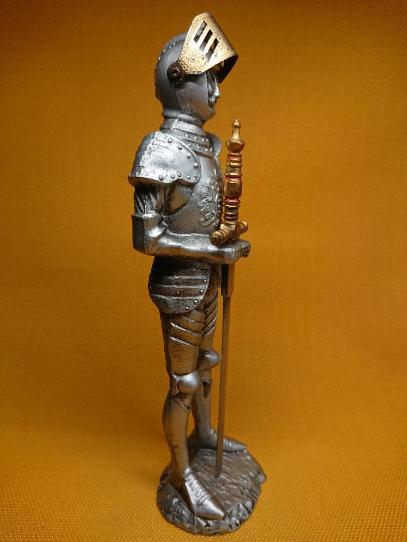 ビンテージ　騎士　金属　ヨーロッパ　置物　インテリア　工芸品　美術品　A1340