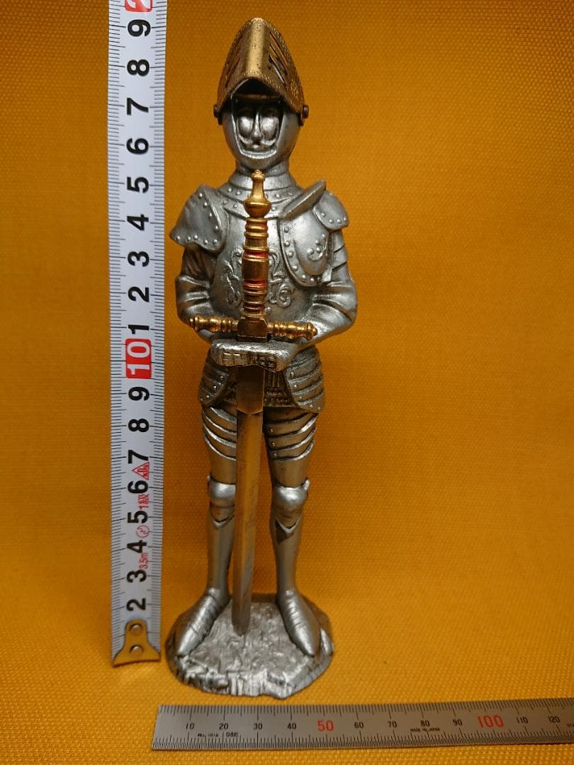 ビンテージ　騎士　金属　ヨーロッパ　置物　インテリア　工芸品　美術品　A1340