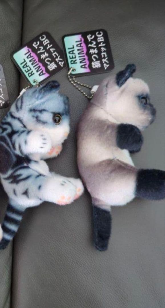 猫つまんでマスコットBC　猫　ぬいぐるみ　猫つまんで　マスコット　リアルアニマル