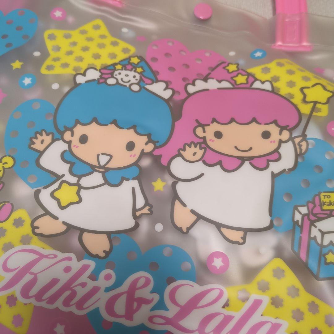 レトロ☆キキララ ビニールバッグ リトルツインスターズ サンリオ