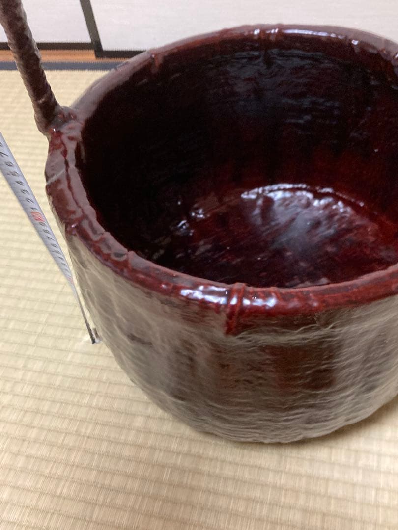 大きな籠　木曽漆器