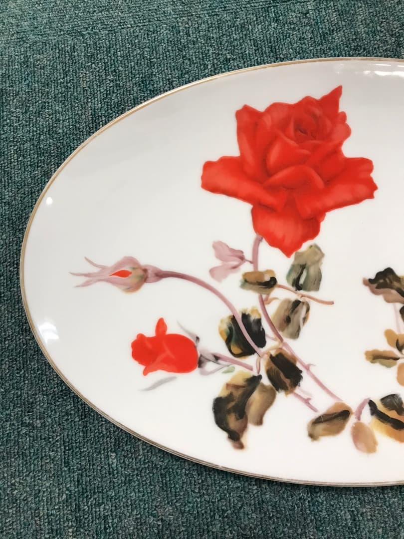 ノリタケ　楕円形の絵皿