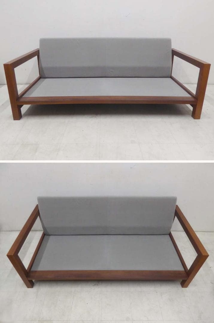 ■家具蔵 KAGURA■DAN ウォールナット 3Pソファ クリーニング済