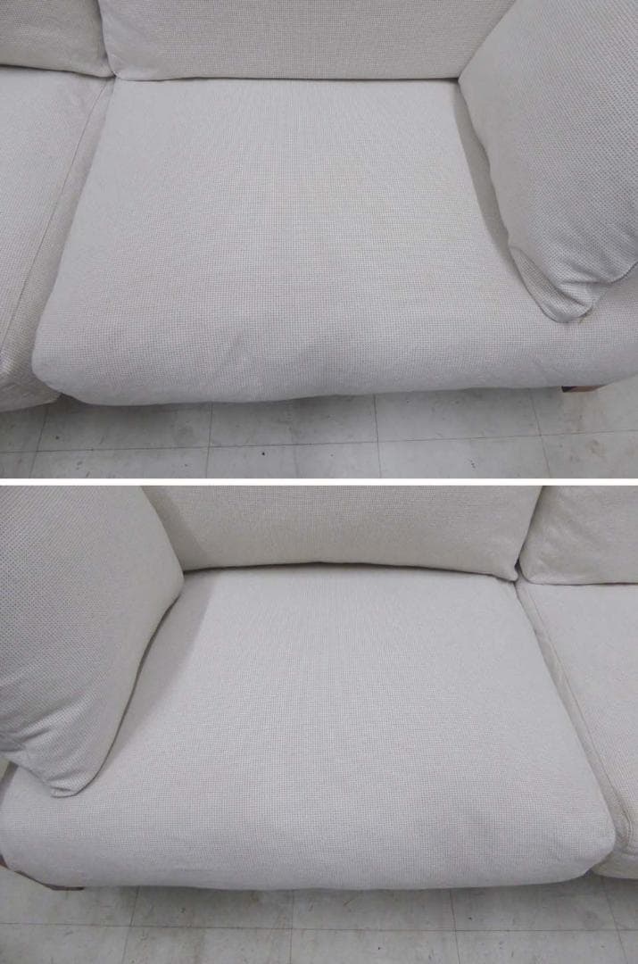 ■家具蔵 KAGURA■DAN ウォールナット 3Pソファ クリーニング済