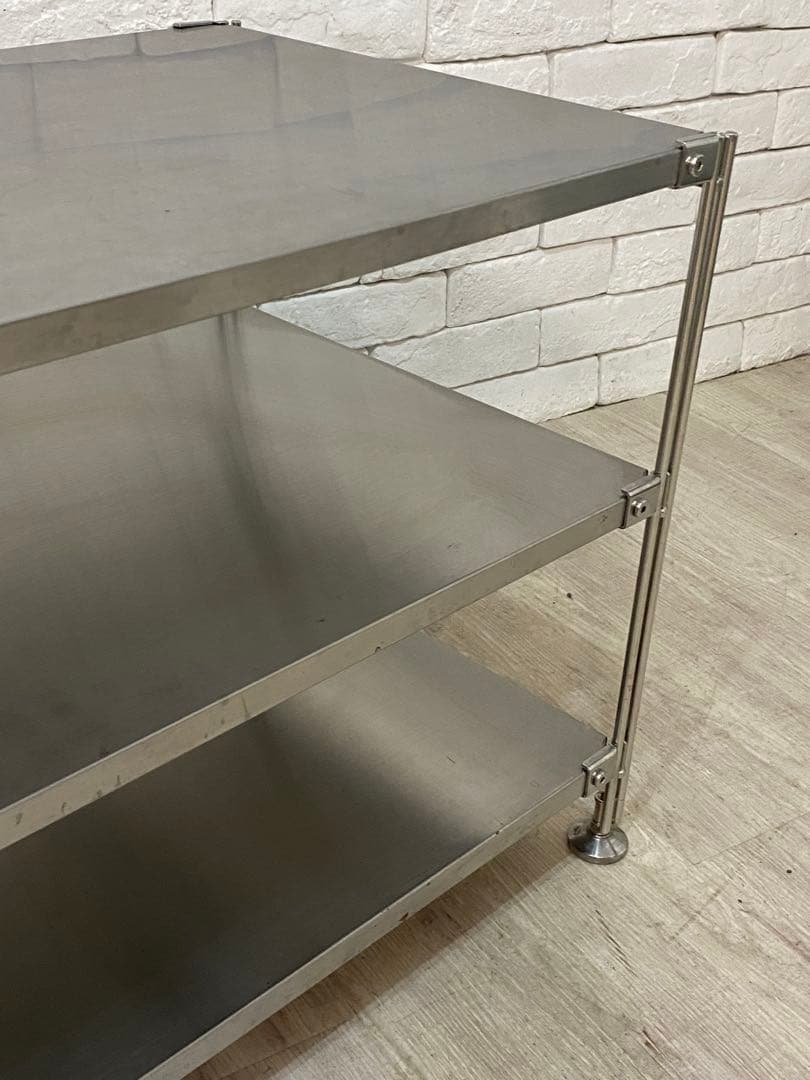 【東京都内23区配送無料】無印良品　ステンレス　棚　ラック　スチール　テレビ　本