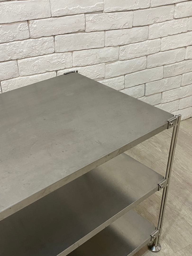 【東京都内23区配送無料】無印良品　ステンレス　棚　ラック　スチール　テレビ　本