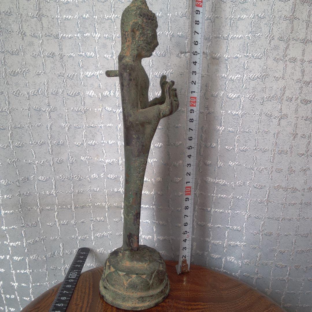 青銅製 立像仏 約30cm 古代？