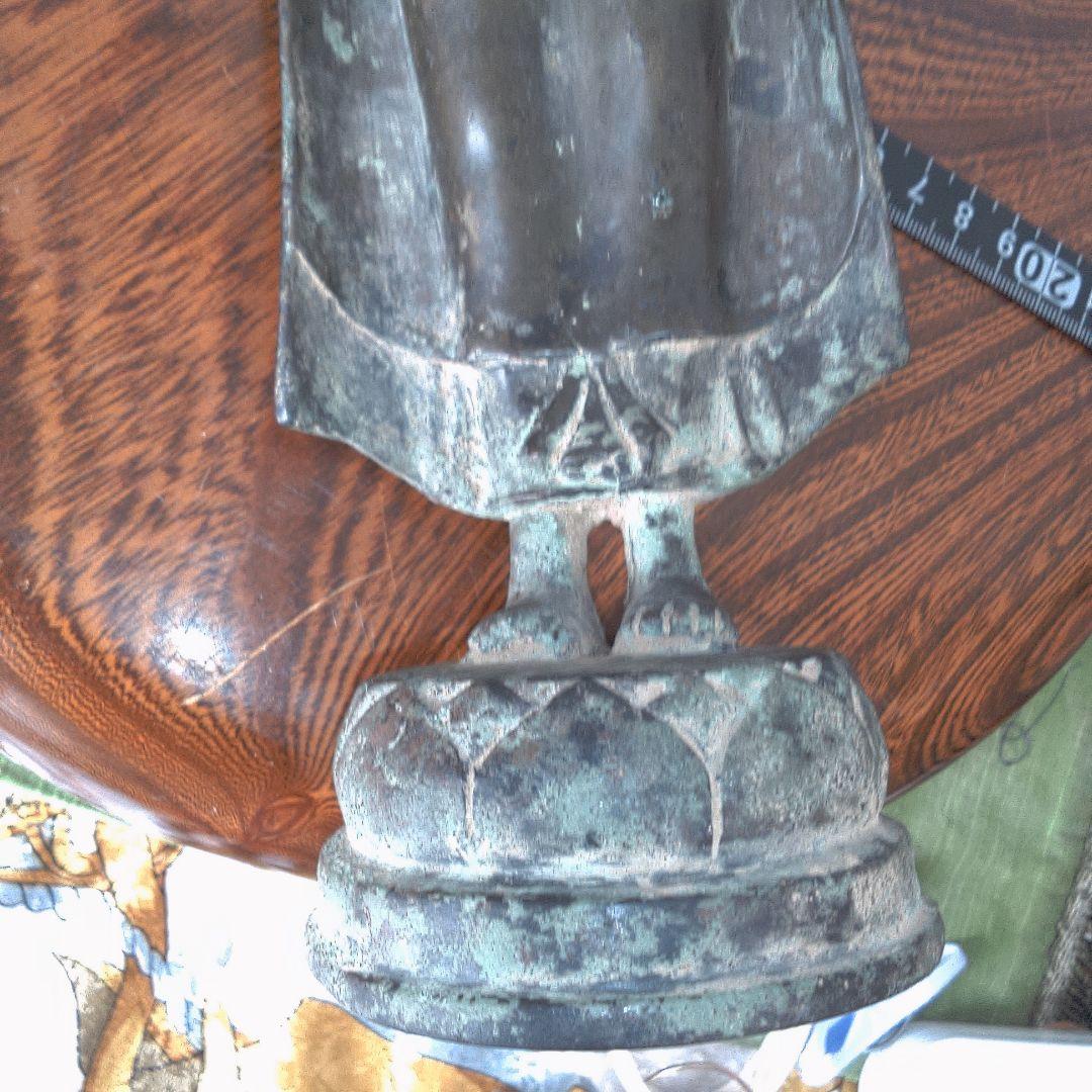 青銅製 立像仏 約30cm 古代？