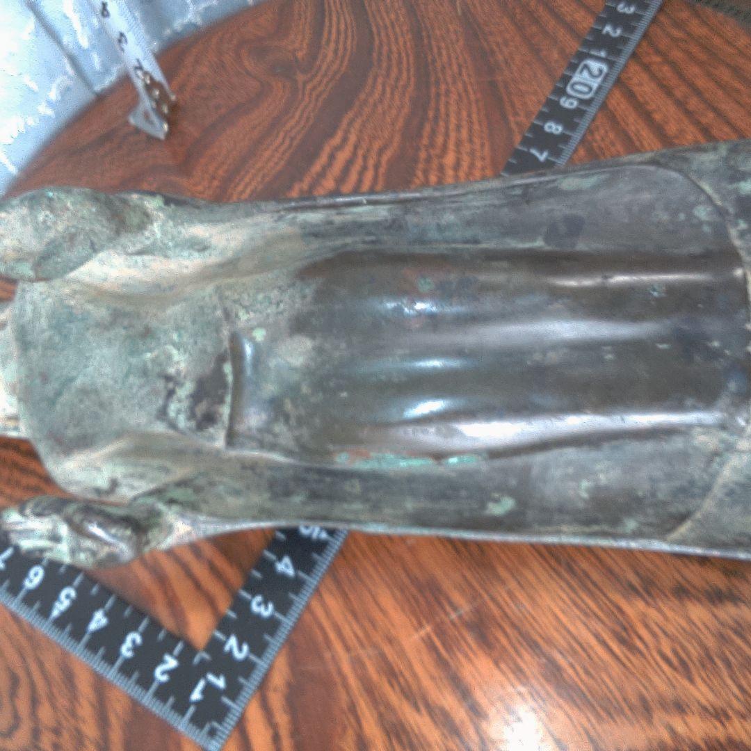 青銅製 立像仏 約30cm 古代？