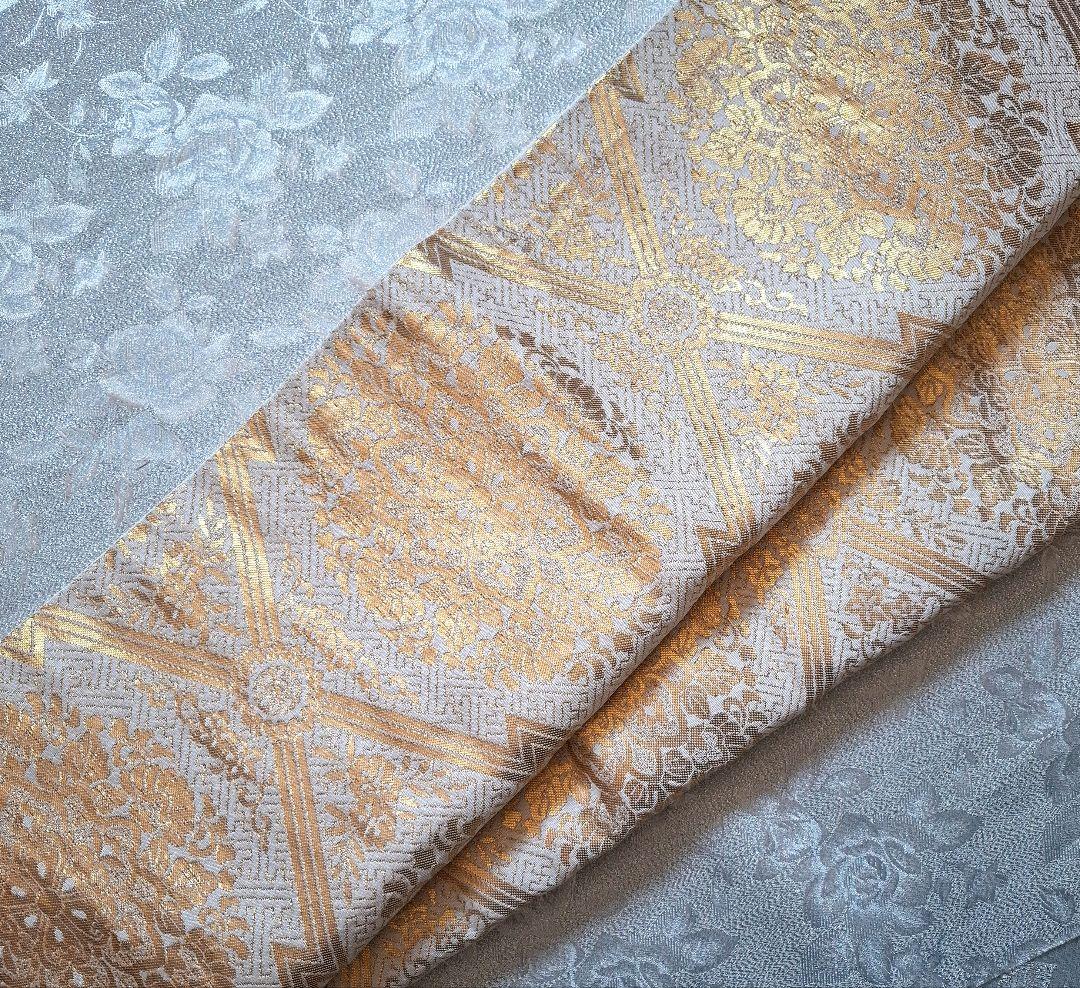 【K746】七五三 七歳　 時短！ 二部式作り帯 舞台衣装にも　3ローズ♪　化繊