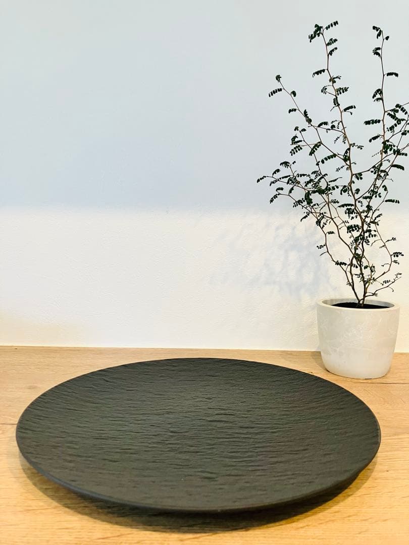 タロ♦︎　ビレロイボッホ　ロック　ブラック　31.5cm 大皿