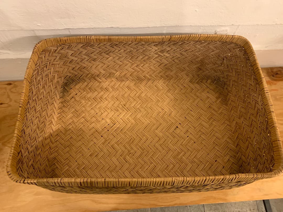 アンティーク　大判　籠