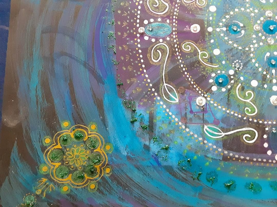 五十嵐由家 曼荼羅画417「眠れる」