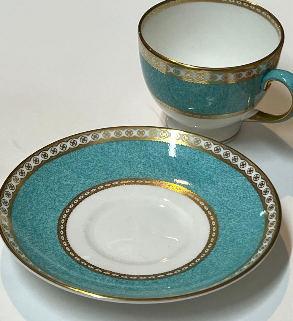 ウェッジウッド ユーランダー パウダーターコイズ カップ&ソーサー