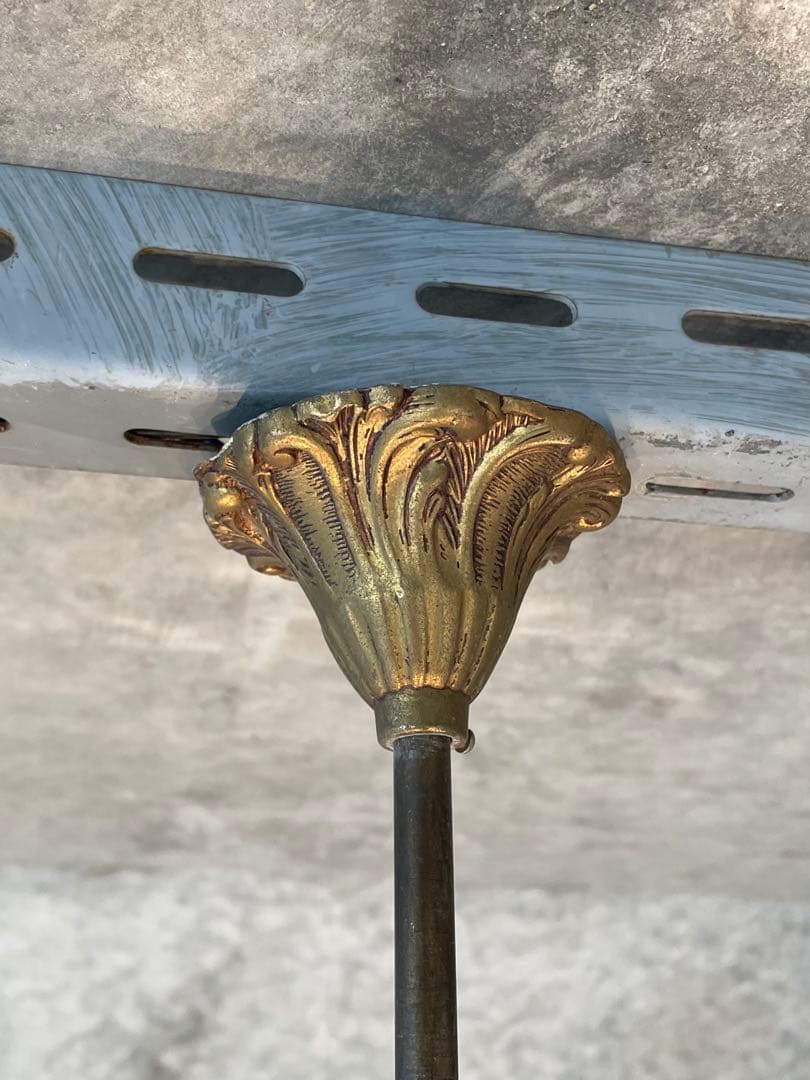 5-11.フランス アンティーク シャンデリア 5灯 キャンドル ブロンズ