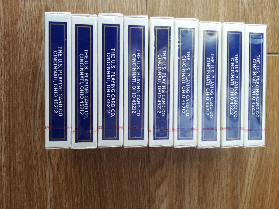 オハイオブルーシール●Bicycle Rider Back 青トランプ 9個