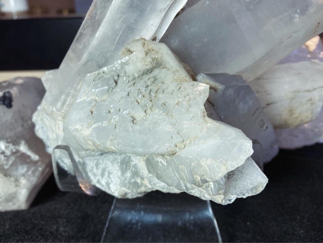 ヒマラヤ水晶 原石 クラスター 虹入り 水晶 クォーツ 天然石 パワーストーン