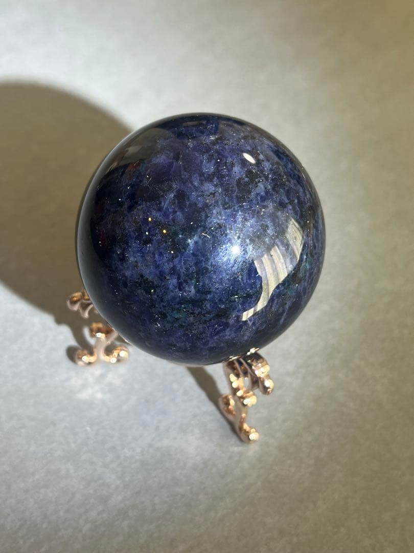 【高品質】アイオライト　スフィア　5.3cm