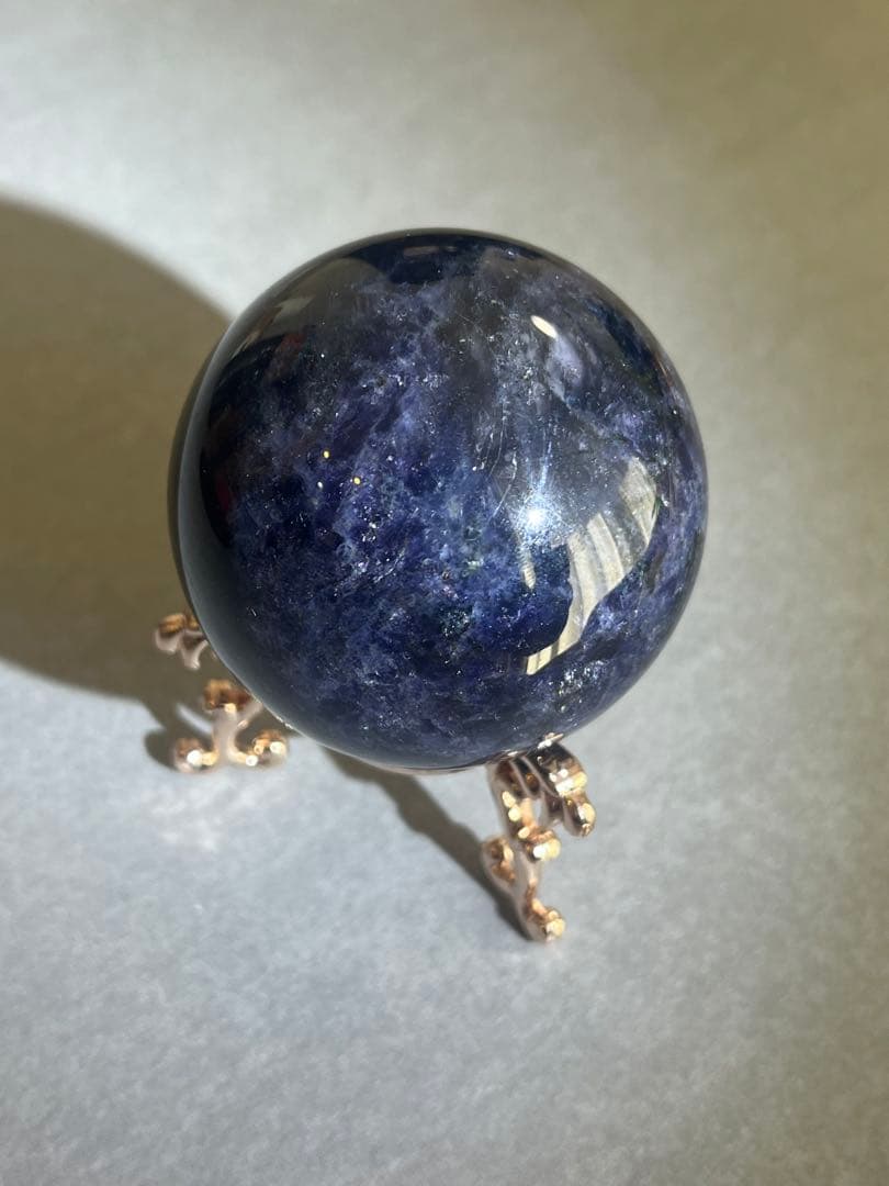 【高品質】アイオライト　スフィア　5.3cm