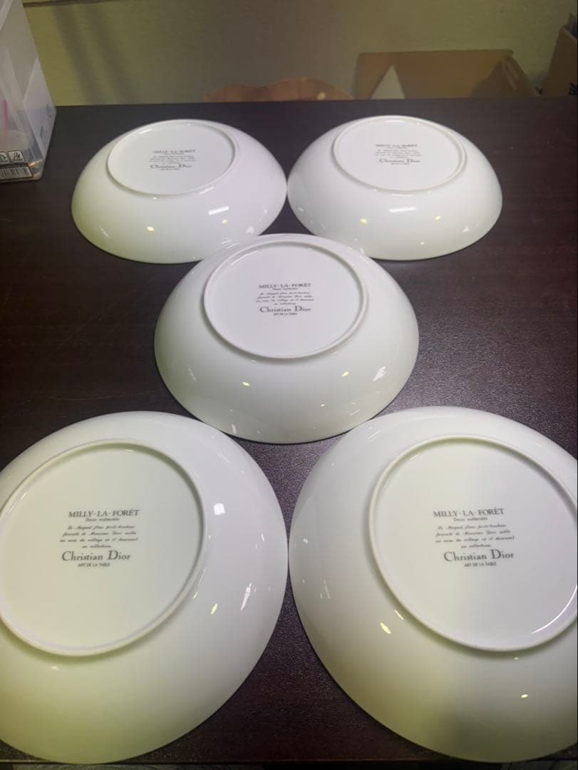 sa68 クリスチャンディオール☆ミリラフォーレ 中深皿 5枚 - メルカリ