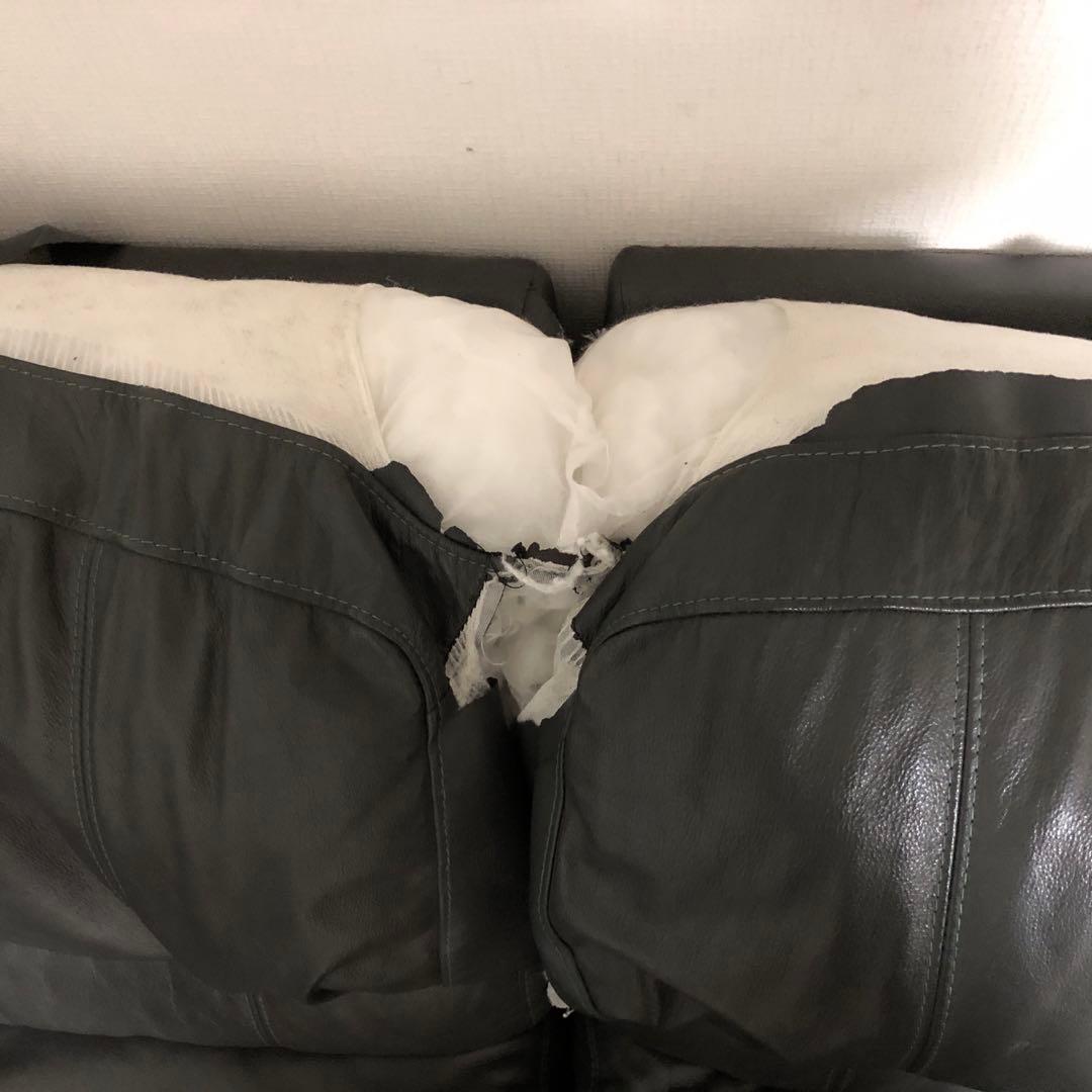 ニトリ　本革　コーナーソファ　ジャンク