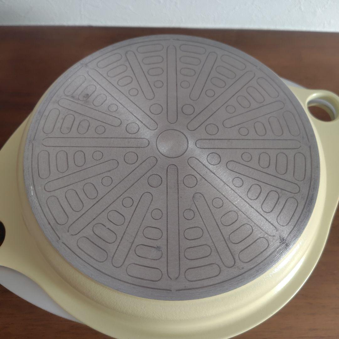 美品　ワイドオーブン　クリームイエロー　アサヒ軽金属