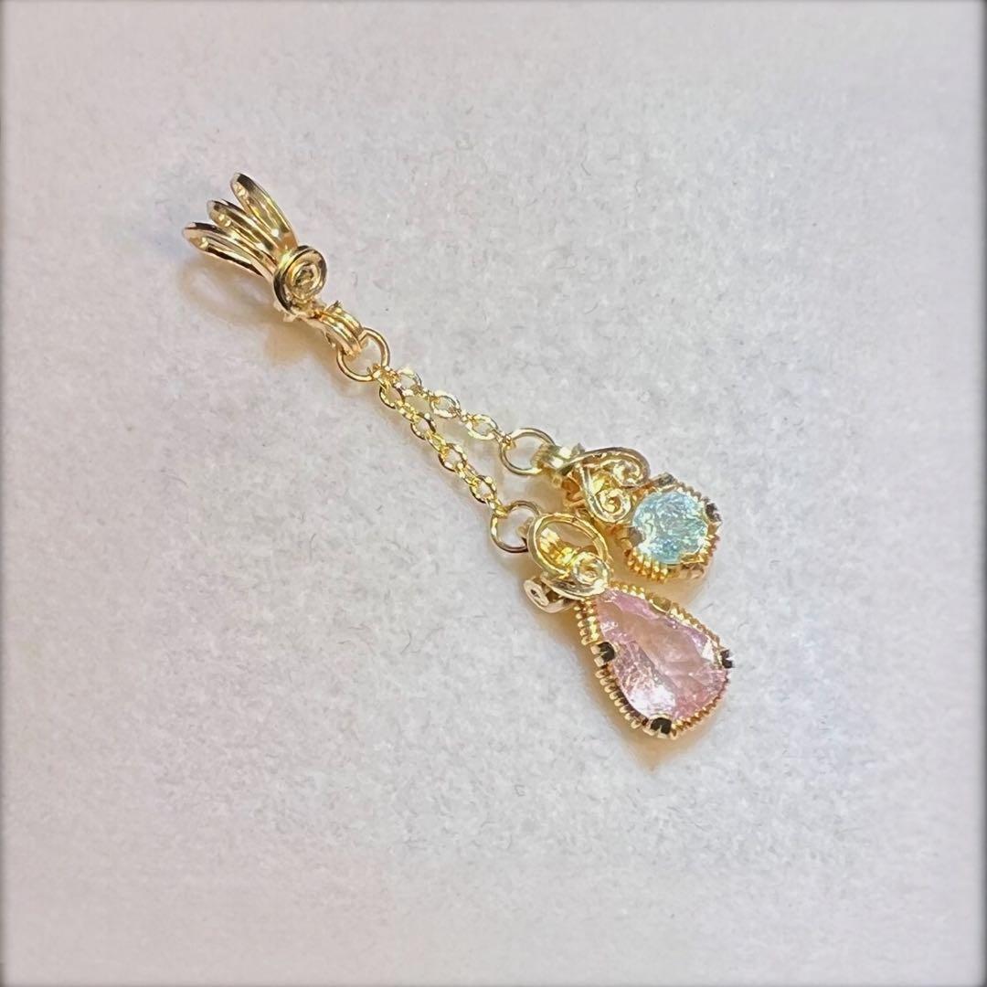 【for ☆彩テラス☆様】パライバトルマリン＆ピンクトルマリン・チェーン・丸カン